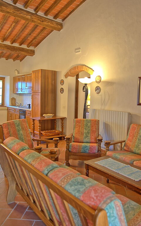 Querciolaia: Esszimmer, Küche, Wohnzimmer