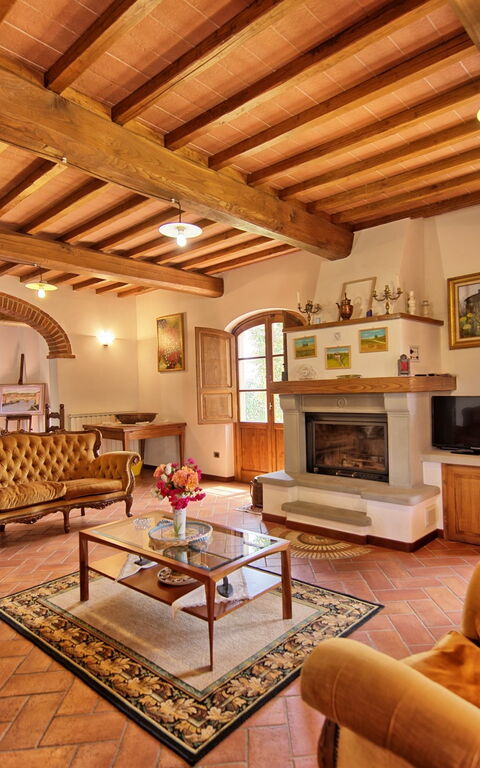 Villa Poggetta: Wohnzimmer