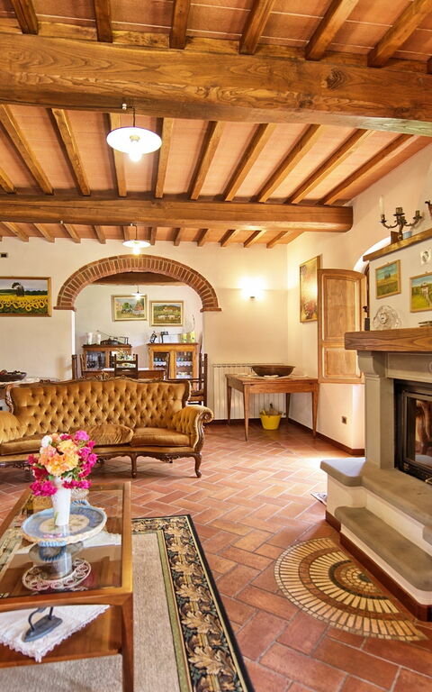 Villa Poggetta: Wohnzimmer