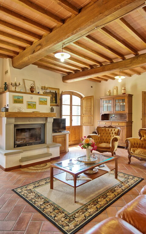 Villa Poggetta: Wohnzimmer