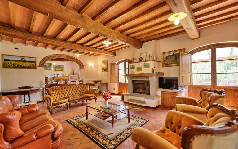 Villa Poggetta: Wohnzimmer