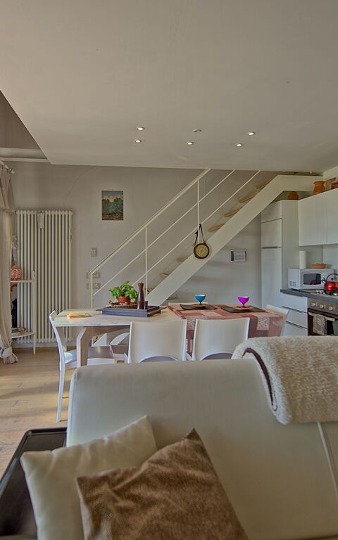 Capannino: Küche, Wohnzimmer