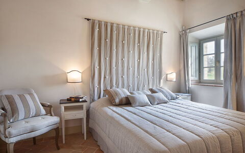 Unterkunft La Valle 2 Castelfalfi: Schlafzimmer