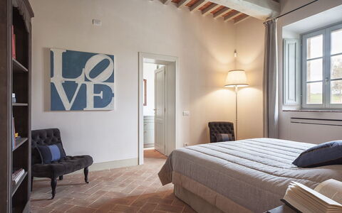 Unterkunft La Valle 2 Castelfalfi: Schlafzimmer