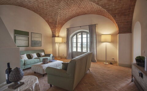 Unterkunft La Valle 1 Castelfalfi: Wohnzimmer