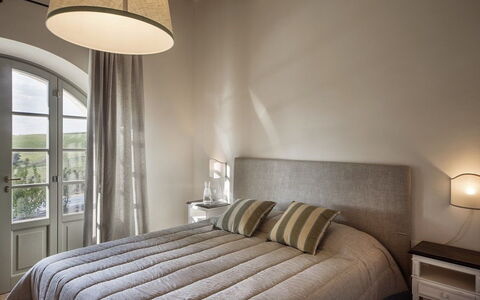 Unterkunft La Valle 1 Castelfalfi: Schlafzimmer