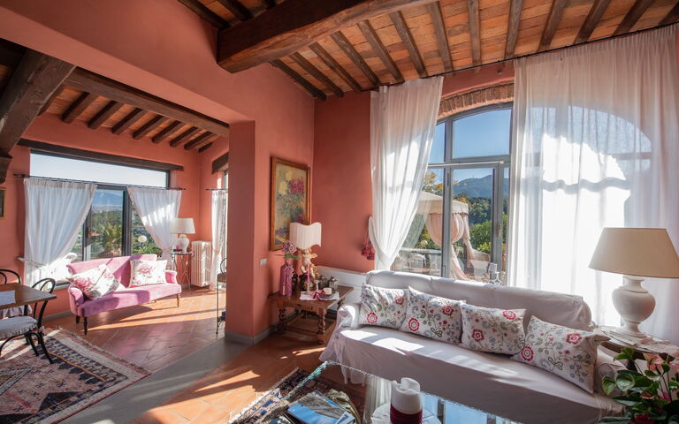 Villa Casalguidi: Wohnzimmer