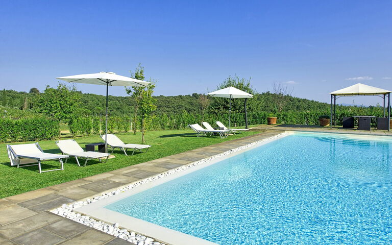 Podere Romina: Garten, Schwimmbad