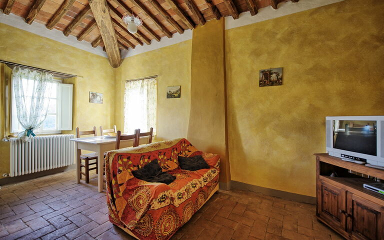 Unterkunft Duca: Esszimmer, Küche, Wohnzimmer