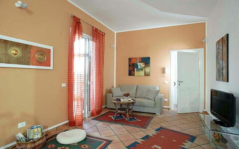 Unterkunft Casa Marsala 2: Esszimmer, Küche, Wohnzimmer