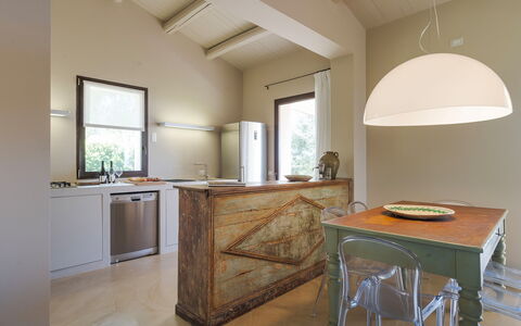 Unterkunft Isla Verde - Ulivi: Esszimmer, Küche