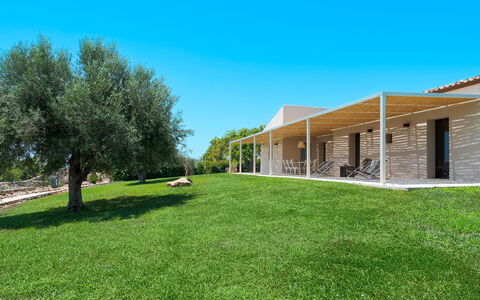 Unterkunft Isla Verde - Carrubi: Außen, Balkon / Terrasse / Patio, Draussen, Garten