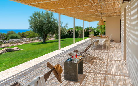 Unterkunft Isla Verde - Carrubi: Außen, Balkon / Terrasse / Patio, Draussen, Garten