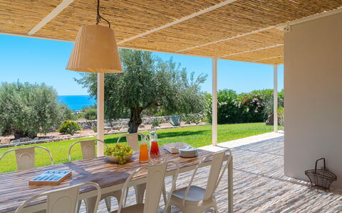 Unterkunft Isla Verde - Carrubi: Ansichten, Außen, Balkon / Terrasse / Patio, Draussen, Garten