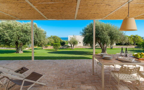 Unterkunft Isla Verde - Gelsi: Ansichten, Außen, Balkon / Terrasse / Patio, Draussen