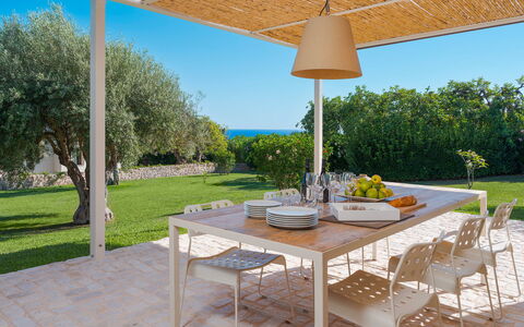 Unterkunft Isla Verde - Gelsi: Ansichten, Außen, Balkon / Terrasse / Patio, Draussen