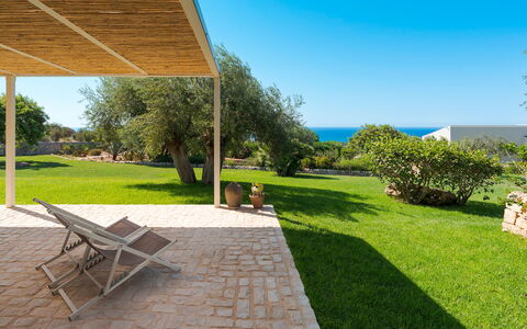 Unterkunft Isla Verde - Ulivi: Ansichten, Außen, Balkon / Terrasse / Patio, Draussen, Garten