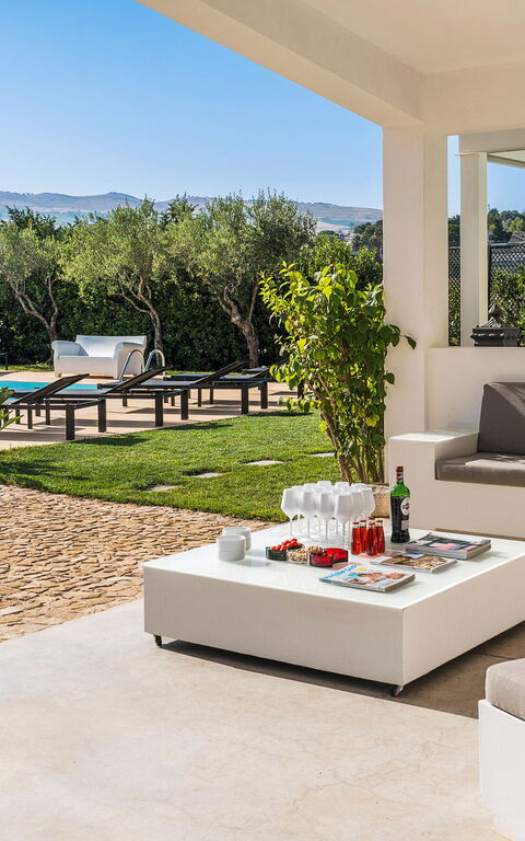 Villa Ager Costa: Außen, Balkon / Terrasse / Patio, Draussen