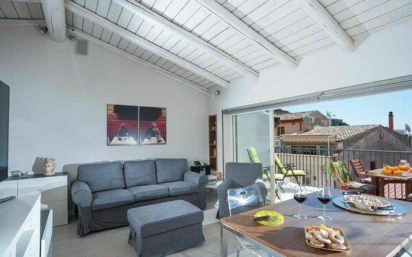 Taormina Suite: Ansichten, Balkon / Terrasse / Patio, Wohnzimmer