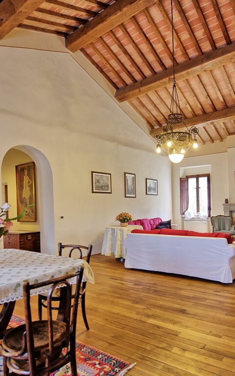 Villa Capolona: Wohnzimmer