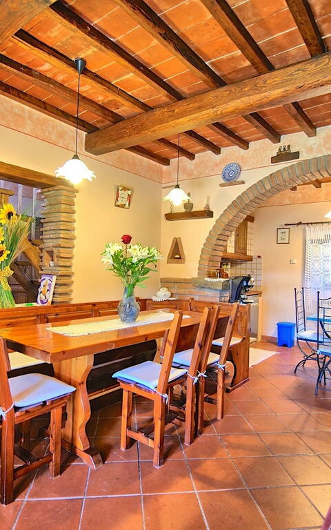 Villa Margherita Uno: Esszimmer, Wohnzimmer