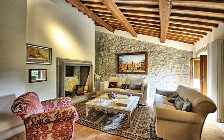 Casale Porano: Wohnzimmer