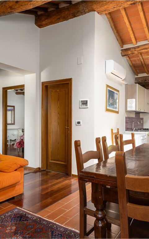 Villa Morandi: Esszimmer, Küche, Wohnzimmer