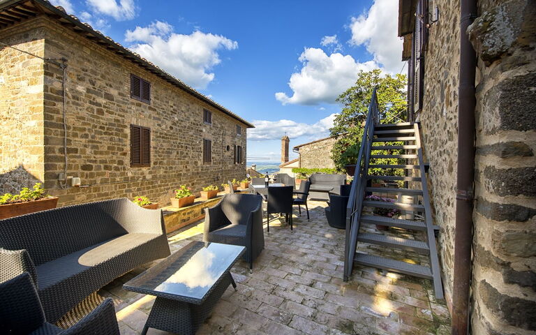 Villa Piazza Della Fortezza: Balkon / Terrasse / Patio