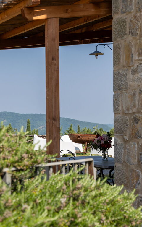 Villa San Michele: Ansichten, Balkon / Terrasse / Patio, Draussen, Garten