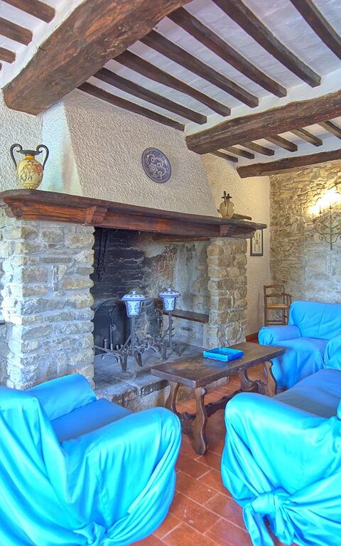 Villa Uccellaia: Wohnzimmer