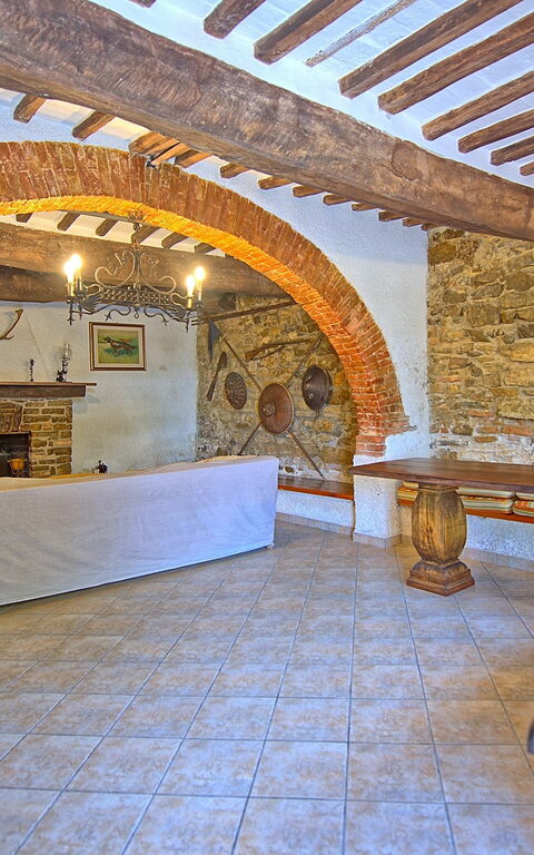 Villa Uccellaia: Wohnzimmer