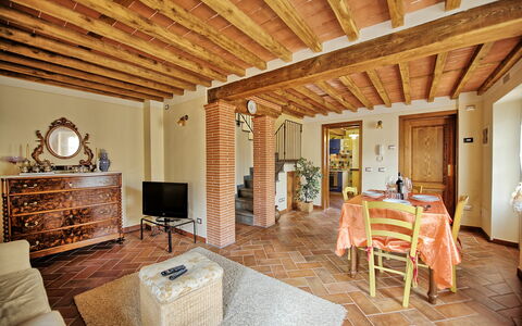 Unterkunft Flavia 3: Esszimmer, Wohnzimmer