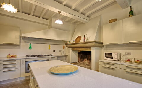 Unterkunft Padronale: Esszimmer, Küche