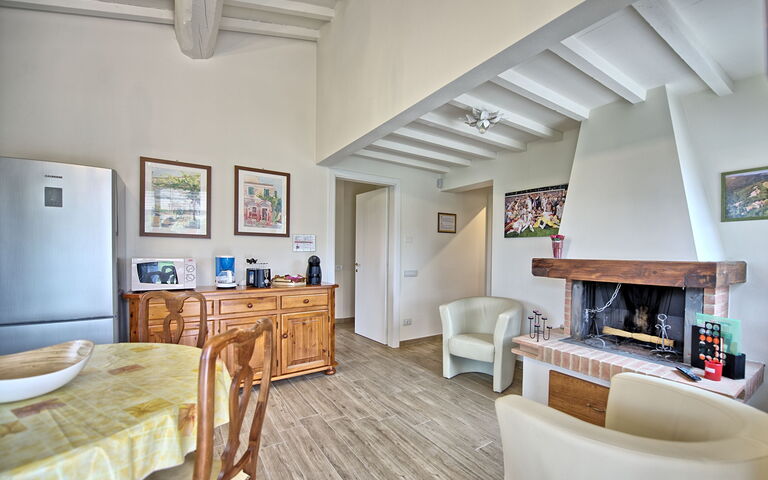 Unterkunft Fornace 1: Esszimmer, Küche, Wohnzimmer