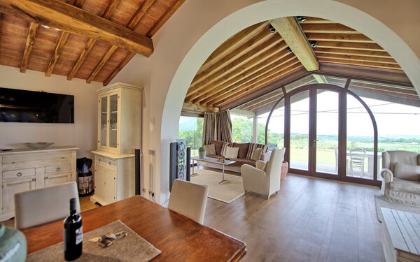 Unterkunft Marcello: Esszimmer, Wohnzimmer