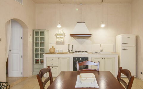 Unterkunft Tia Ranch 3: Esszimmer, Küche, Wohnzimmer