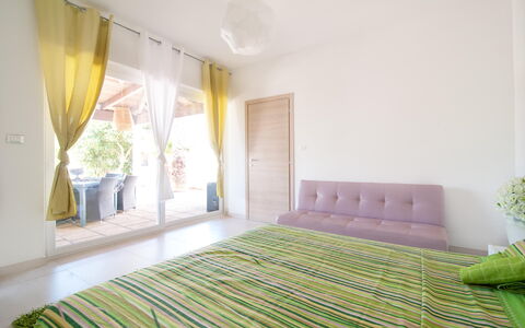 Unterkunft Cotriero Crystal: Draussen, Schlafzimmer