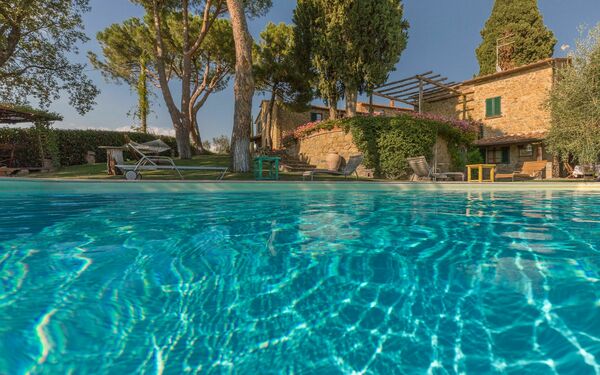 Villa Poggiospinoso: Draussen, Schwimmbad