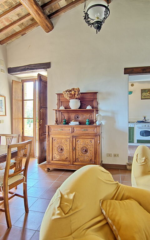 Villa Sarteano: Esszimmer, Wohnzimmer