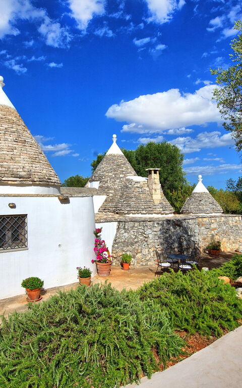 Trullo Pascarosa: Garten