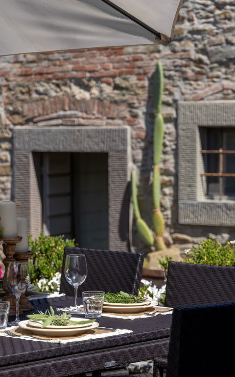 Casa La Fonte: Außen, Balkon / Terrasse / Patio, Draussen
