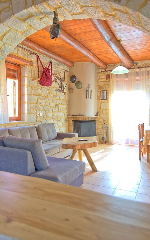 Villa Vrisses: Wohnzimmer