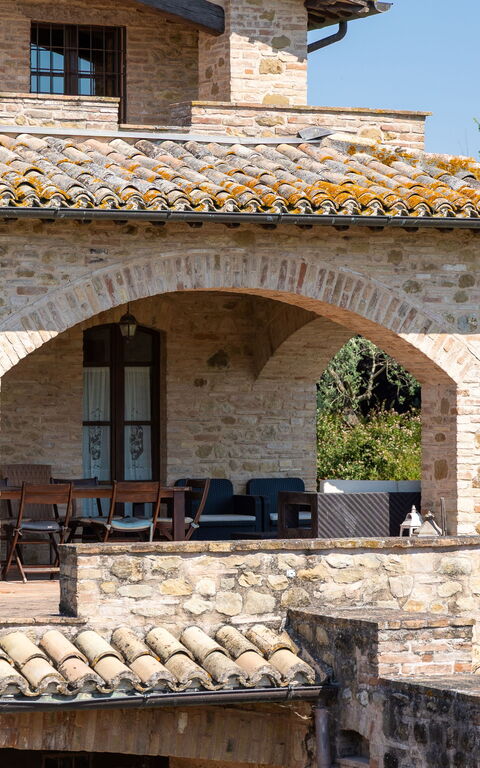 Villa Assisi: Außen, Balkon / Terrasse / Patio, Draussen