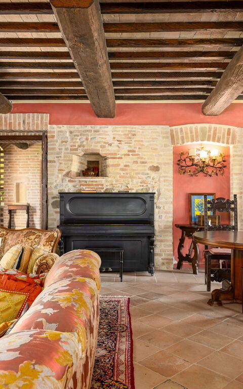 Villa Assisi: Wohnzimmer