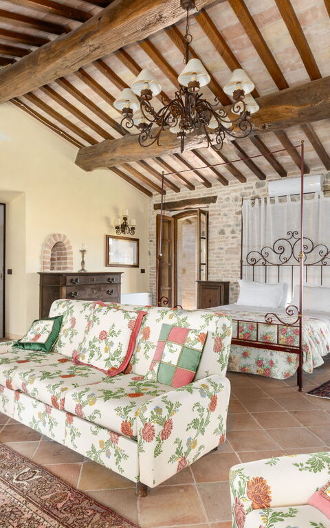 Villa Assisi: Schlafzimmer