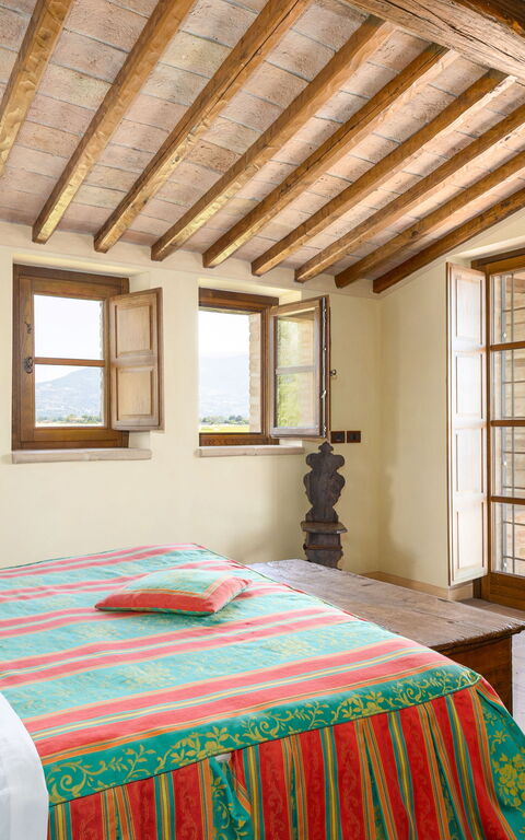 Villa Assisi: Schlafzimmer