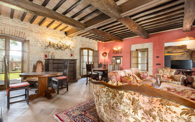 Villa Assisi: Wohnzimmer