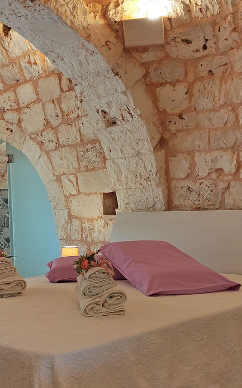 Trullo Santo Stefano: Schlafzimmer