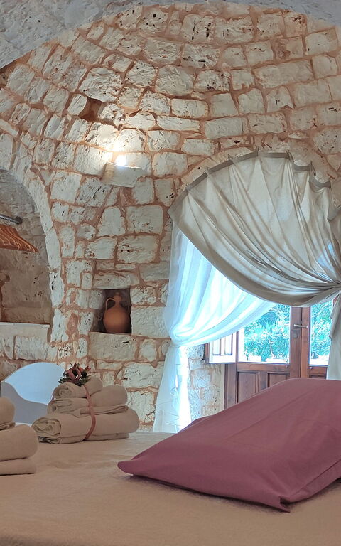 Trullo Santo Stefano: Schlafzimmer