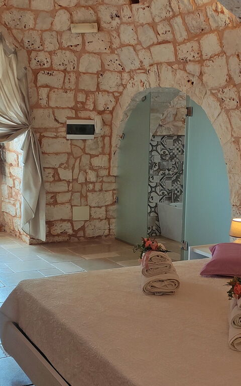 Trullo Santo Stefano: Schlafzimmer